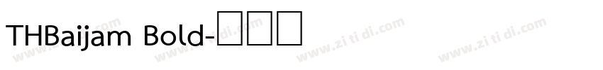 THBaijam Bold字体转换